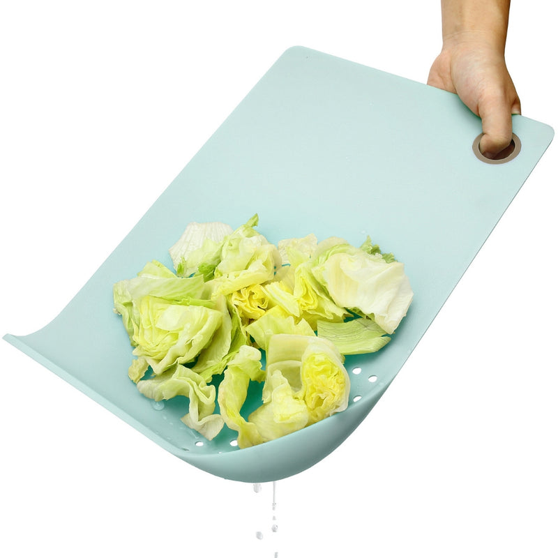 Delcasa DC1852 Plastic Cutting Board - Non-Toxic Cutting Board with  Non-Slip Base - Perfect for Fruits & Vegetables, Hanging Hole for Easy  Storage